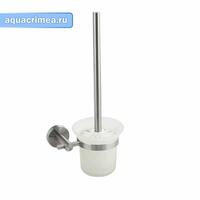 Ёрш для унитаза стеклянный с креплением к стене, из нержавеющей стали GFmark